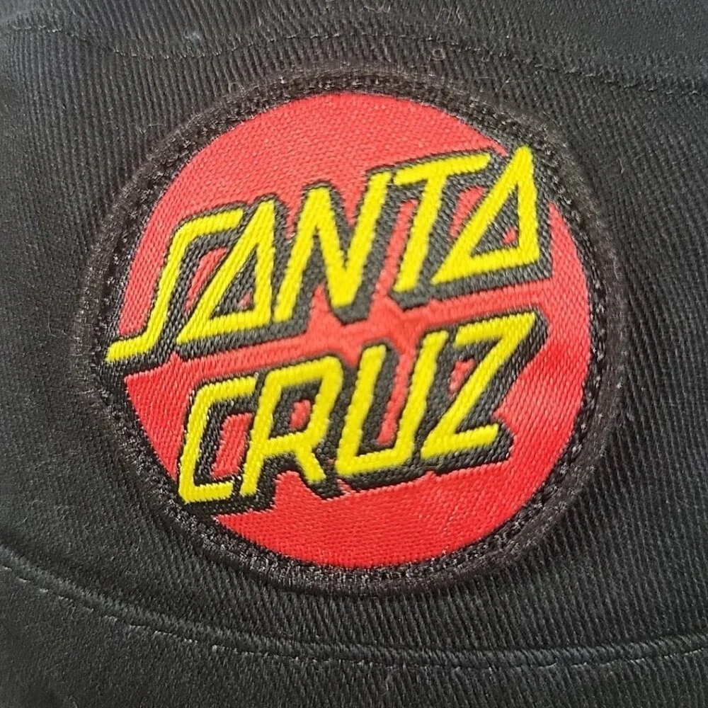 Santa Cruz Patch Black Bucket‎ Hat Unisex